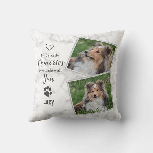 ドッグペット記念悔やみや弔慰記念撮影 クッション (裏面)