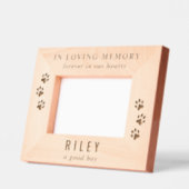 ドッグペット記念碑 レーザー彫刻フレーム (左)