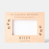 ドッグペット記念碑 レーザー彫刻フレーム (正面)