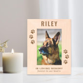 ドッグペット記念碑 レーザー彫刻フレーム