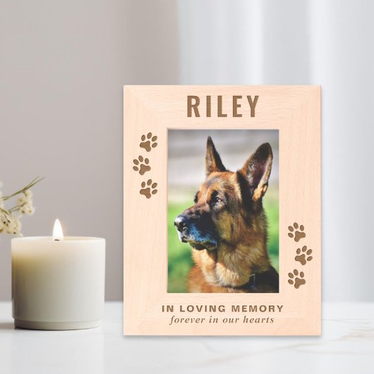 ドッグペット記念碑 レーザー彫刻フレーム