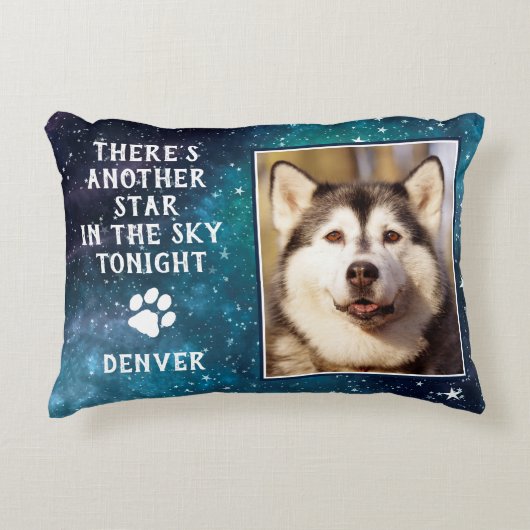 ドッグペット追悼悔やみや弔慰写真 アクセントクッション (正面)