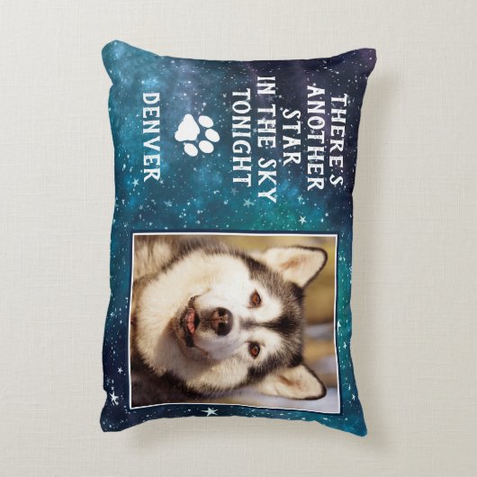 ドッグペット追悼悔やみや弔慰写真 アクセントクッション (裏面(縦))