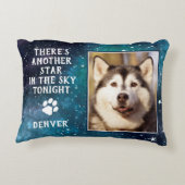 ドッグペット追悼悔やみや弔慰写真 アクセントクッション (裏面)