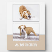ドッグペット2フォトコラージュキープサケ フォトプラーク (正面)