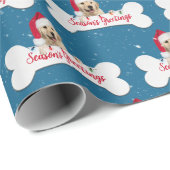 ドッグボーンのクリスマスゴールデンレトリバー ラッピングペーパー (ロールコーナー)