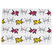 ドッグボーングラフィティスタイル選択カラーL抱き枕2 ラージペーパーバッグ (正面)