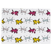 ドッグボーングラフィティスタイル選択カラーL抱き枕2 ラージペーパーバッグ (裏面)