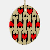 ドッグボーンハート セラミックオーナメント (右)