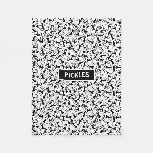 ドッグボーンペットフリースブランケット フリースブランケット (正面)