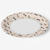 ドッグボーン紙プレート ペーパープレート (アングル)