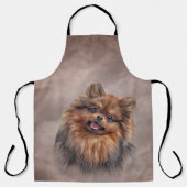 ドッグポメラニア犬スピッツ エプロン (正面)
