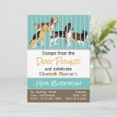 ドッグポンドテーマエスケープルームバースデーパーティー 招待状 (スタンド正面)