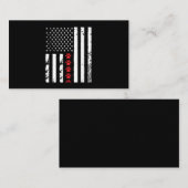 ドッグポーアメリカ国旗 名刺 (正面/裏面)