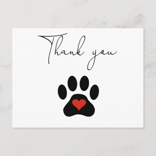 ドッグポーカスタムーTHANK YOU ポストカード (正面)