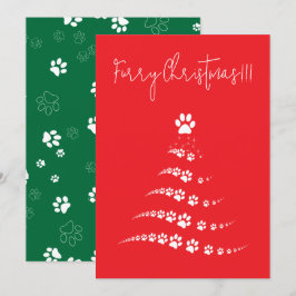 ドッグポークリスマスツリー | Furryクリスマス シーズンカード