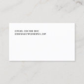 ドッグポーシンプルペット 名刺 (裏面)