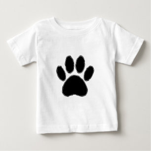 ドッグポースケッチインブラック ベビーTシャツ