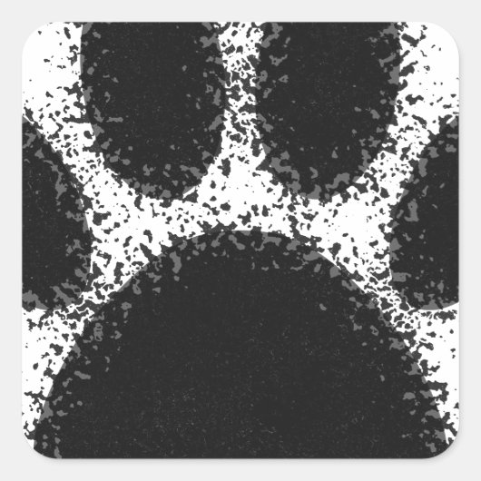 ドッグポースケッチ スクエアシール (正面)