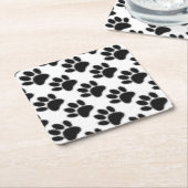 ドッグポースケッチ スクエアペーパーコースター (アングル)