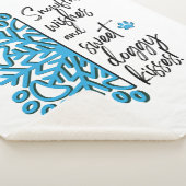 ドッグポースノーフレークキス シェルパブランケット (3/4)