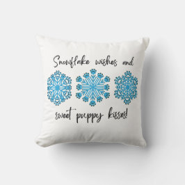 ドッグポースノーフレークパピーキス クッション