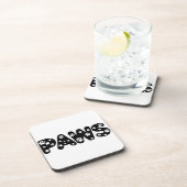 ドッグポーズカスタム文字 コースター (右側)