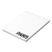 ドッグポーズカスタム文字 ノートパッド (回転)