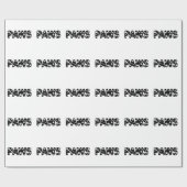 ドッグポーズカスタム文字 ラッピングペーパー (フラット)