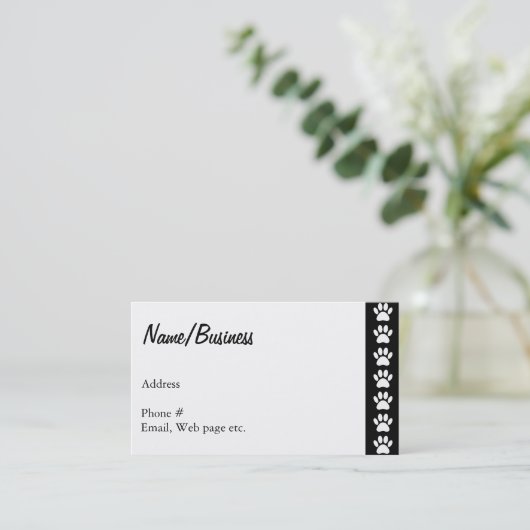 ドッグポーズカスタム 名刺 (スタンド正面)