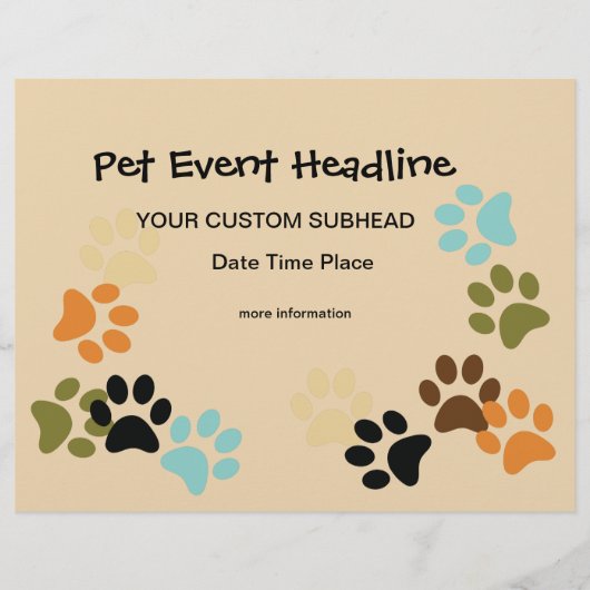 ドッグポーズキュームフライヤー チラシ (正面)