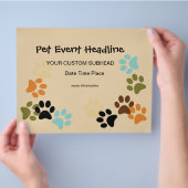 ドッグポーズキュームフライヤー チラシ (手)