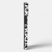 ドッグポーズブラックアンドホワイト水玉模様ケースメイトiPho Case-Mate iPhoneケース (裏面 / 右)