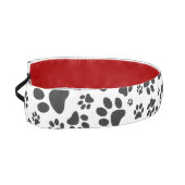 ドッグポーズブラックアンドホワイト水玉模様 アスレチックヘッドバンド (左)