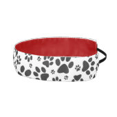 ドッグポーズブラックアンドホワイト水玉模様 アスレチックヘッドバンド (右)