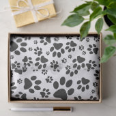 ドッグポーズブラックアンドホワイト水玉模様 薄葉紙 (ギフト)