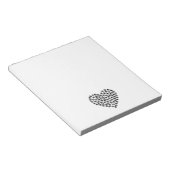 ドッグポーズラブハート ノートパッド (アングル)