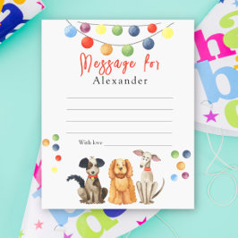 ドッグポーティキッズタイムカプセルメッセージ