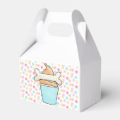 ドッグポーティ誕生日ガールパーソナライズされた フェイバーボックス (裏面サイド)