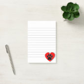 ドッグポーハートスケッチライン ポストイット (オフィス)