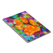 ドッグポープリントウォーター色 ノートブック (右側)