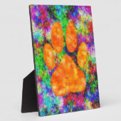 ドッグポープリントウォーター色 フォトプラーク (側面)