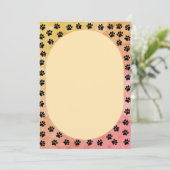 ドッグポープリントオーバルシェイプヴィンテージスタイル (スタンド正面)