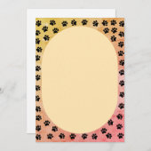 ドッグポープリントオーバルシェイプヴィンテージスタイル (正面/裏面)