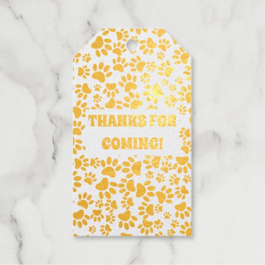 ドッグポープリントカスタム ギフトタグ (正面)