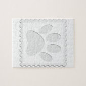 ドッグポープリントカットアウト ジグソーパズル (横)