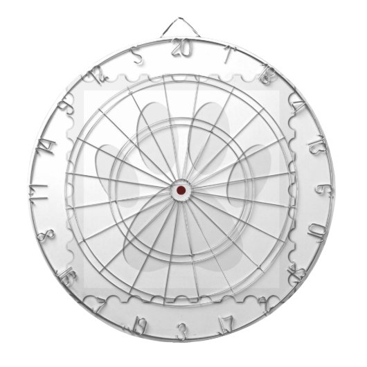 ドッグポープリントカットアウト ダーツボード (正面)