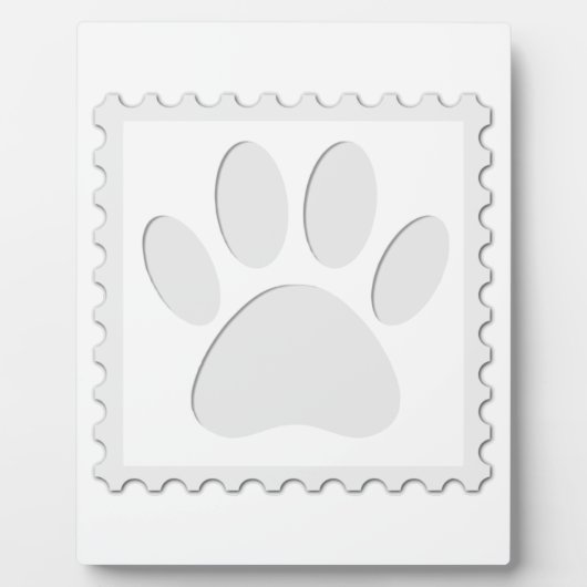 ドッグポープリントカットアウト フォトプラーク (正面)