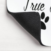 ドッグポープリントトゥルーフレンズ文字 マウスパッド (コーナー)