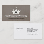 ドッグポープリントドッグウォーカーとトリマー 名刺 (正面/裏面)